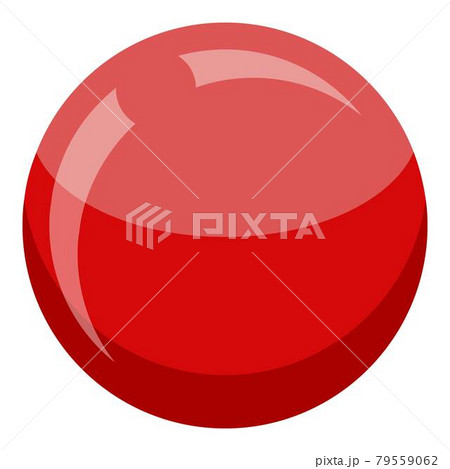 Croquet red ball icon, isometric style 79559062