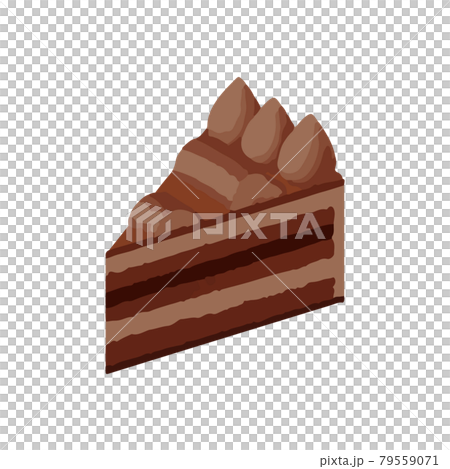 插圖素材:巧克力蛋糕 插圖素材:巧克力蛋糕 79559071