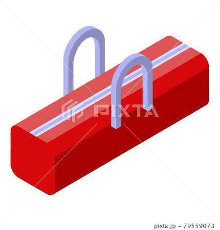 Croquet sport bag icon, isometric style Croquet sport bag icon, isometric style 79559073