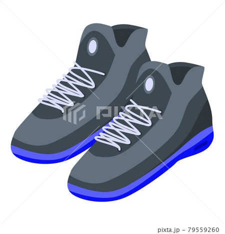 Basketball Sneakers Icon Isometric Styleのイラスト素材