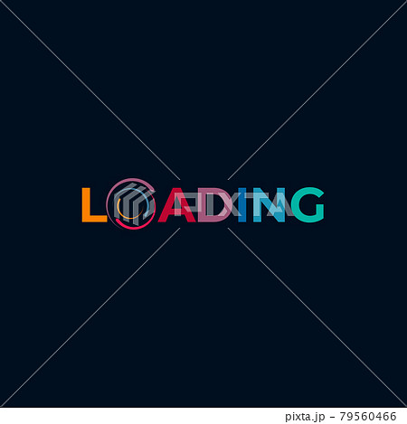 Loading circle logo design template Loading circle logo design template 79560466