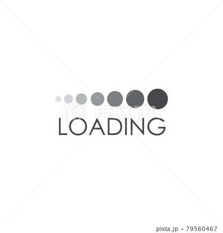 Loading icon logo design template 79560467
