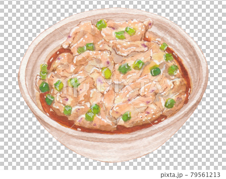 手繪食品和飲料菜單 Torihide ponzu 79561213