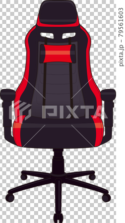 ゲーミングチェアのイラスト素材