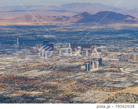 Aerial view of the famous strip and cityscape Aerial view of the famous strip and cityscape 79562038