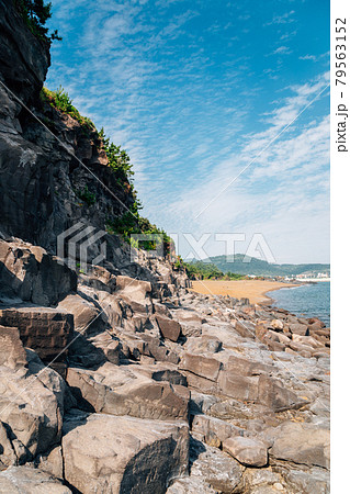 Hwanguchi beach, Jeju Olle Trail in Jeju Island, Korea 79563152
