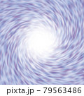 中心が白い紫や水色の粒状の渦巻き 79563486