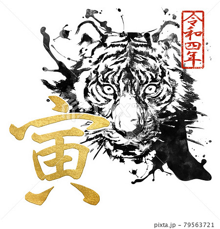 寅の年賀素材 寅の年賀素材 79563721