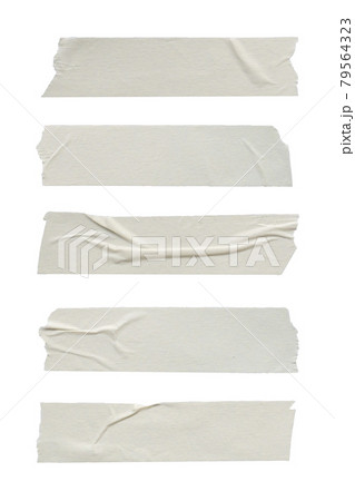 close up of adhesive tape wrinkle set on white background close up of adhesive tape wrinkle set on white background 79564323