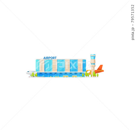 Airport building, terminal, traffic control tower Airport building, terminal, traffic control tower 79571352