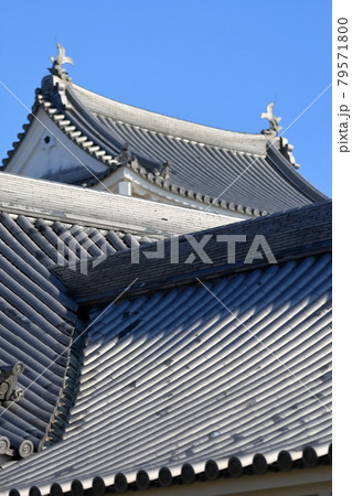 関宿城模擬櫓の屋根瓦 79571800