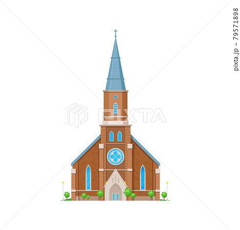Ancient church, gothic cathedral or temple chapel 79571898