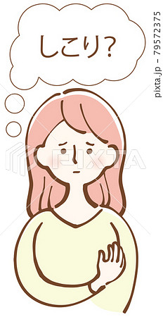 乳がん 自己検診 イラスト 乳がん 自己検診 イラスト 79572375