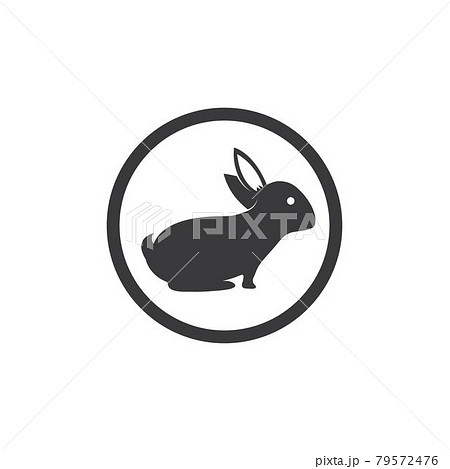 Rabbit Logo template vector icon illustration 79572476