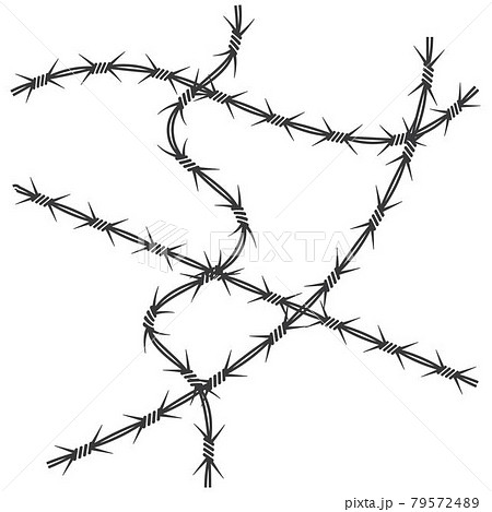barbed wire vector illustration design 79572489
