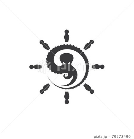 octopus icon logo vector illustration design 79572490