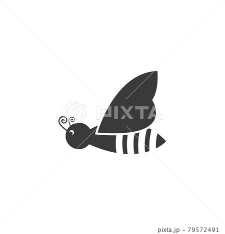 honey Bee Logo Template vector icon illustration 79572491