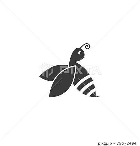 honey Bee Logo Template vector icon illustration 79572494