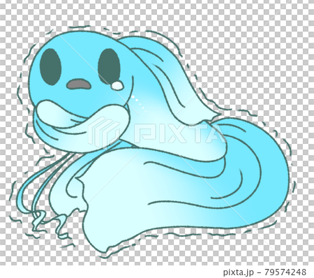 寒くて震えるベタ（水色） 79574248