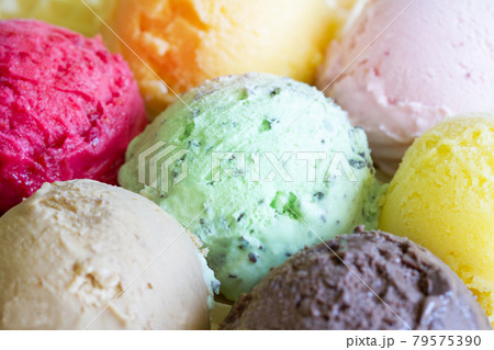 アイスクリーム カラフル 素材 夏 アイスクリーム カラフル 素材 夏 79575390
