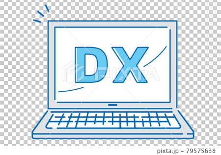 DX　パソコン　イラスト 79575638