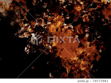 暗闇に光るオレンジの幻想的なキラキラ宝石テクスチャ背景 暗闇に光るオレンジの幻想的なキラキラ宝石テクスチャ背景 79575981