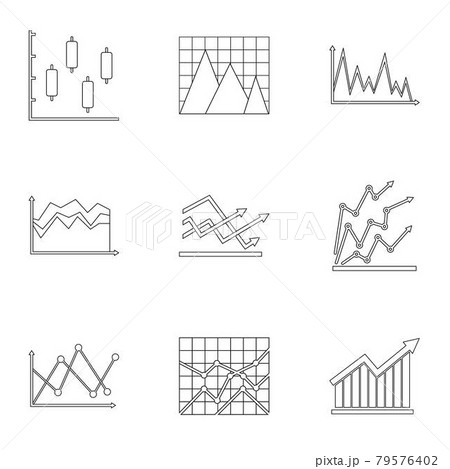Information board icons set, outline style 79576402