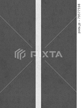実線のセンターラインがある道路のイラスト no.01 実線のセンターラインがある道路のイラスト no.01 79577598