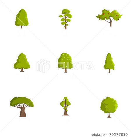 Beam icons set, cartoon style Beam icons set, cartoon style 79577850