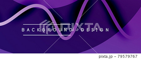 Abstract gradient background with wave line with shadow effect. Geometric composition. 3D shadow effects and fluid gradients Abstract gradient background with wave line with shadow effect. Geometric composition. 3D shadow effects and fluid gradients 79579767