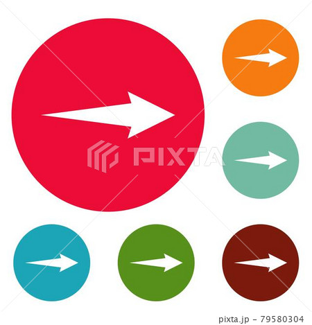 Arrow icons circle set vector Arrow icons circle set vector 79580304