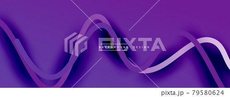 Abstract gradient background with wave line with shadow effect. Geometric composition. 3D shadow effects and fluid gradients Abstract gradient background with wave line with shadow effect. Geometric composition. 3D shadow effects and fluid gradients 79580624