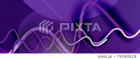 Abstract gradient background with wave line with shadow effect. Geometric composition. 3D shadow effects and fluid gradients Abstract gradient background with wave line with shadow effect. Geometric composition. 3D shadow effects and fluid gradients 79580628