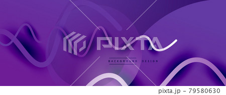 Abstract gradient background with wave line with shadow effect. Geometric composition. 3D shadow effects and fluid gradients Abstract gradient background with wave line with shadow effect. Geometric composition. 3D shadow effects and fluid gradients 79580630