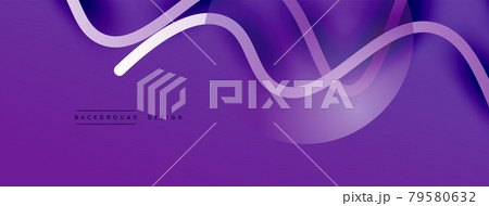 Abstract gradient background with wave line with shadow effect. Geometric composition. 3D shadow effects and fluid gradients 79580632