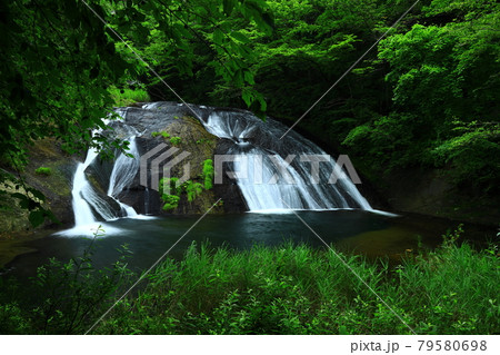 夏の釜淵の滝 夏の釜淵の滝 79580698