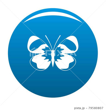 Light butterfly icon blue vector 79580807