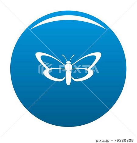 Nice butterfly icon blue vector 79580809