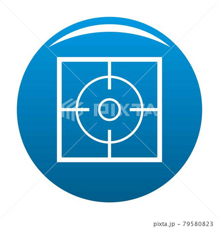 Destination icon blue vector 79580823