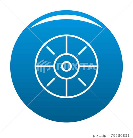 Sport target icon blue vector Sport target icon blue vector 79580831