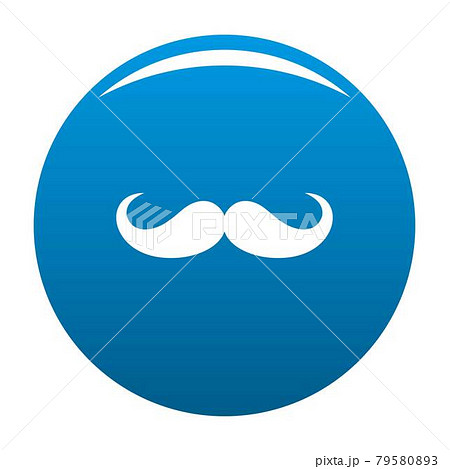 Operetta whiskers icon blue vector Operetta whiskers icon blue vector 79580893