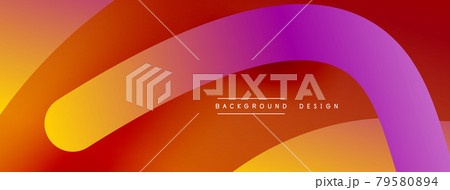 Abstract overlapping lines and circles geometric background with gradient colors 79580894