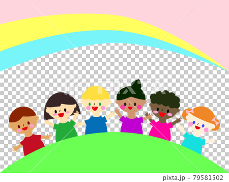 Illustrations of children around the world Illustrations of children around the world 79581502