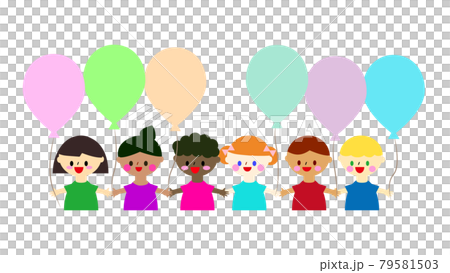 Illustrations of children around the world Illustrations of children around the world 79581503