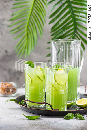 Cold basil lemonade 79584807