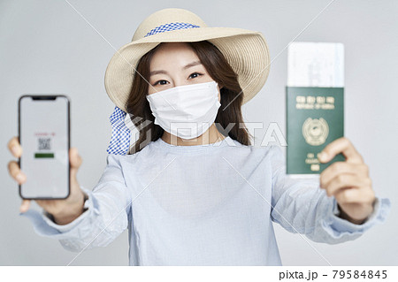 スマートフォン スマホ 女性 79584845