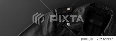 Monochrome minimal template with jacket. Black friday shopping sale 79584947