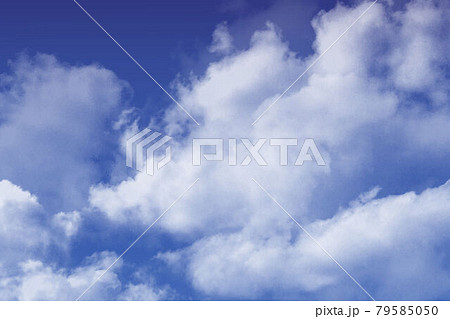 青空 雲 背景のイラスト素材