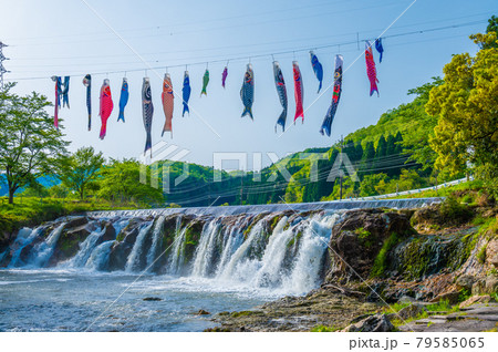 布橋十二ヶ滝（ぬのはしじゅうにがたき）／石川県小松市　西尾地区　5月 79585065