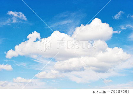 Blue sky white clouds. Nature landscape background 79587592